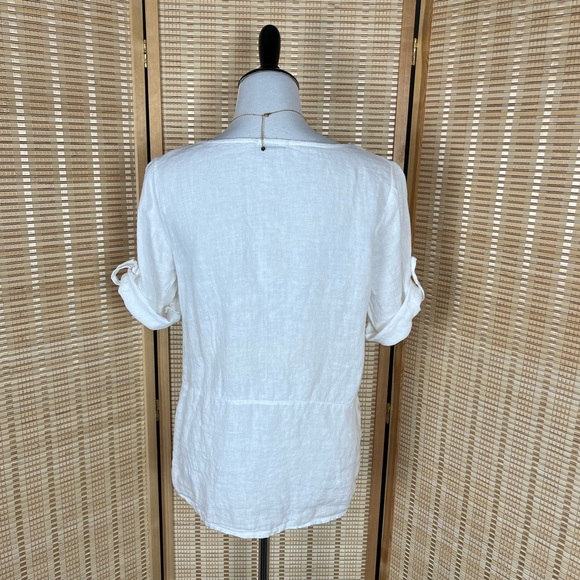 Lungo L’Arno Italian Linen Roll Tab Top - Picture 7 of 9